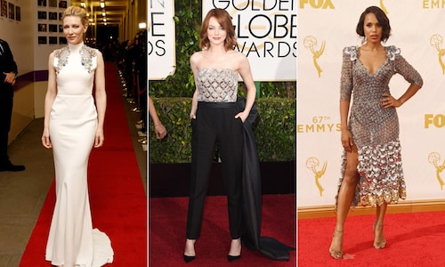 Emma Stone, Kerry Washington and more stars in sequins and metallics