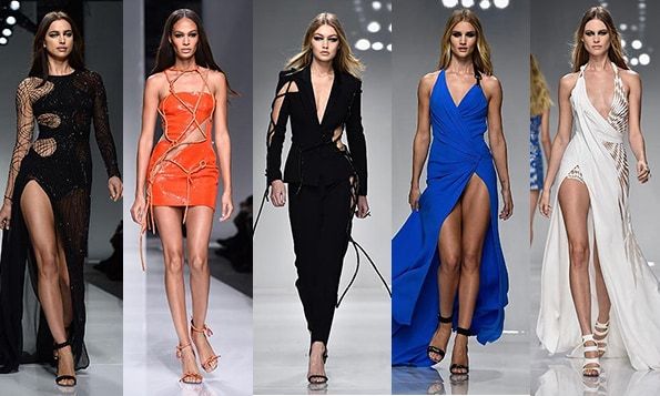 Gigi Hadid, Rosie Huntington-Whiteley, Irina Shayk and more strut for Atelier Versace in Paris