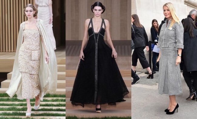 Kendall Jenner and Gigi Hadid star on the Chanel haute couture catwalk