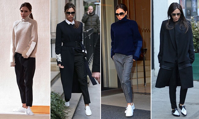 Victoria Beckham says 'goodbye' to heels: Her top comfy flat shoe looks
