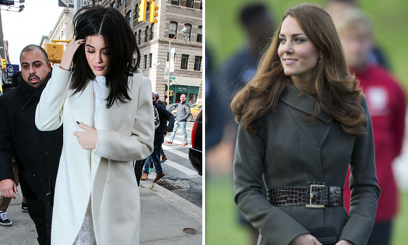 Olivia Palermo in black military coat with red leather bag in New York on  March 24 ~ I want her style - What celebrities wore and where to buy it.  Celebrity Style