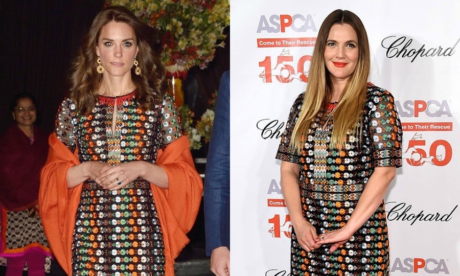 Kate Middleton and Drew Barrymore wear same dress — on same day!