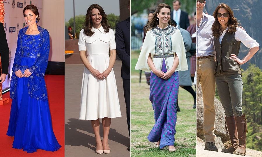 Kate Middleton's royal tour of India and Bhutan fashion outfit-by-outfit 