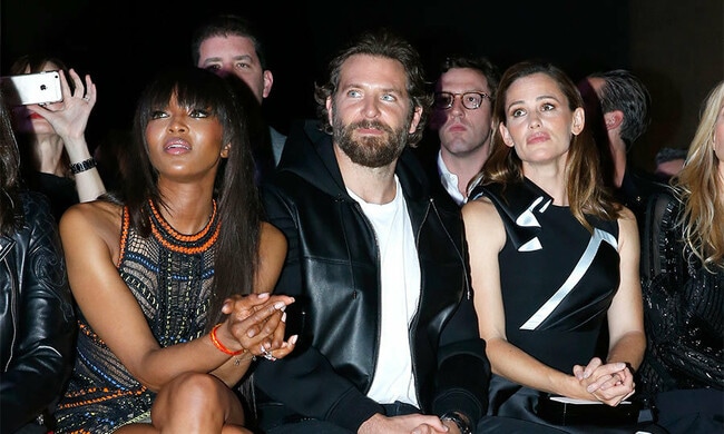 Bradley Cooper supports Irina Shayk at star-studded Atelier Versace show alongside Jennifer Garner