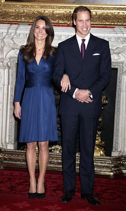 blue engagement dress