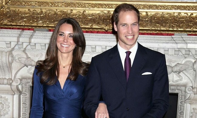 Kate Middleton's famous blue engagement dress is back in stock