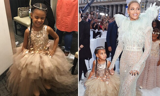 Beyoncé and Blue Ivy show off their mother-daughter style at the 2016 VMAs