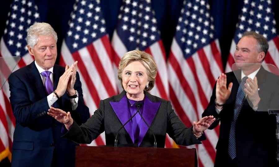 Find out why Hillary Clinton wore purple for her concession speech