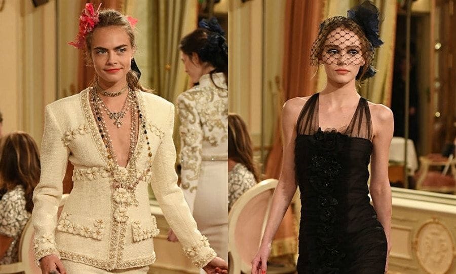 Cara Delevingne returns to the catwalk while Lily-Rose Depp makes