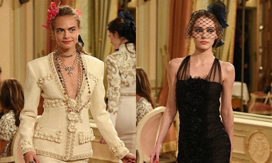 LilyRose Depp and Cara Delevingne Attend Chanel Show #16 LilyRose Depp and Cara Delevingne Attend Chanel Show