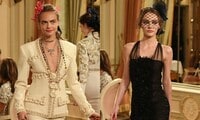 Cara Delevingne returns to the catwalk while Lily-Rose Depp makes runway debut at Chanel's Métiers D'Art show