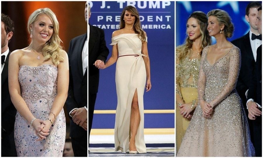 Belles of the Ball All of Ivanka Tiffany and Melania Trump s