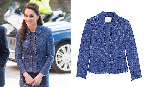 Kate Middleton wears chic blue tweed for charity visit – all the outfit details
