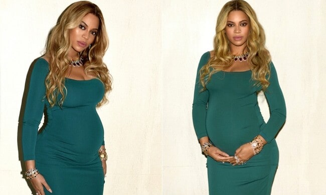 Beyoncé dresses up her baby bump in a dress that costs under $500