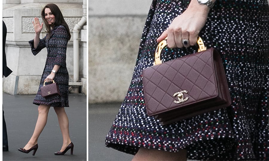 Chanel Mini Flap Bag in Black Lambskin - Kate Middleton Bags
