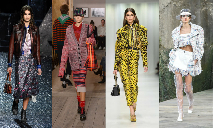 Kaia Gerber's nonstop fashion month: Every runway look from NYC, London, Milan and Paris