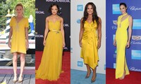 Celebrities wearing yellow – the brightest color on the carpet