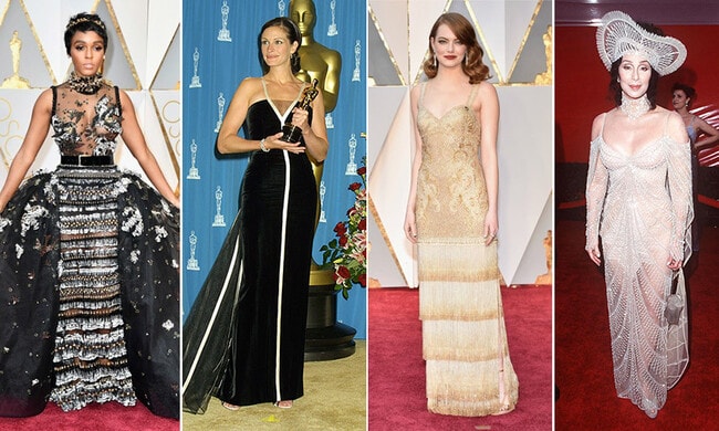 Oscars 2018: The most memorable Academy Awards dresses then and now
