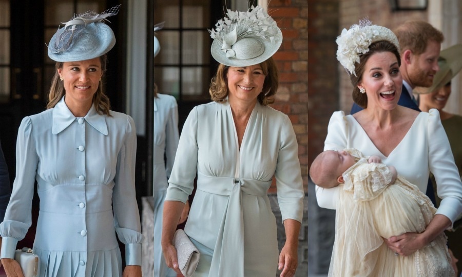 Did you catch Kate, Pippa and Carole Middleton's style similarities at Prince Louis' christening?