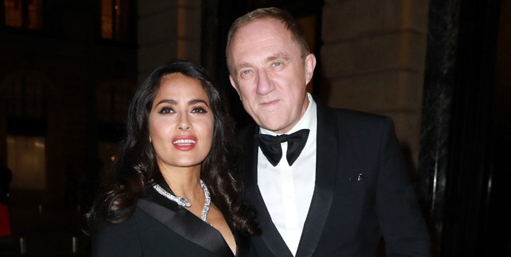Salma Hayek and François-Henri Pinault bring date night style to the next level in Paris