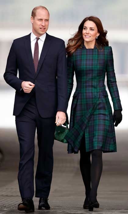 Kate middleton hotsell tartan coat dress