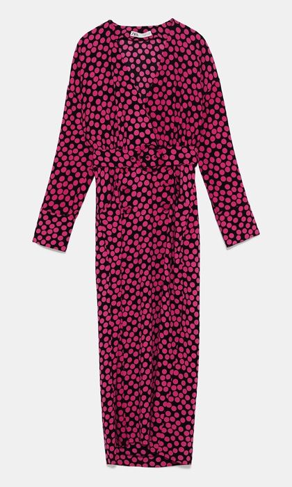Dress like Zara Heiress Marta Ortega with this polka dot dress