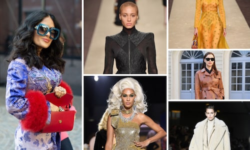 From Salma Hayek to Joan Smalls, all the stars on and off the catwalk at Milan Fashion Week