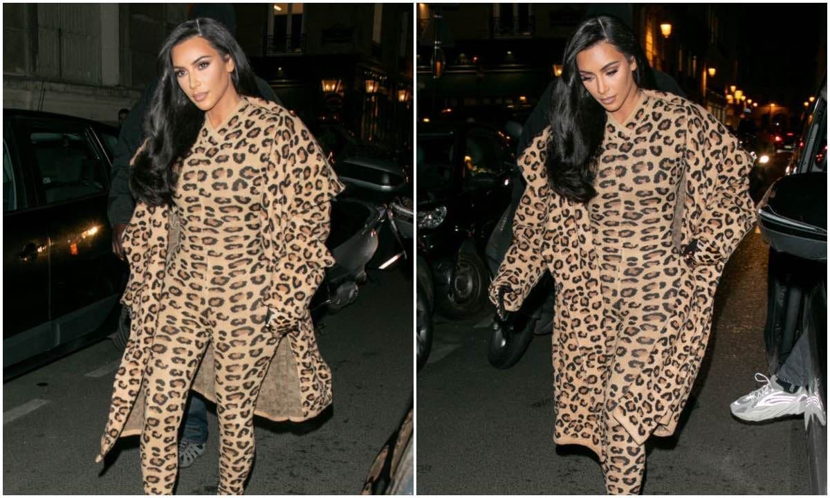 Kim Kardashian's leopard print catsuit is her wildest look yet Foto 1