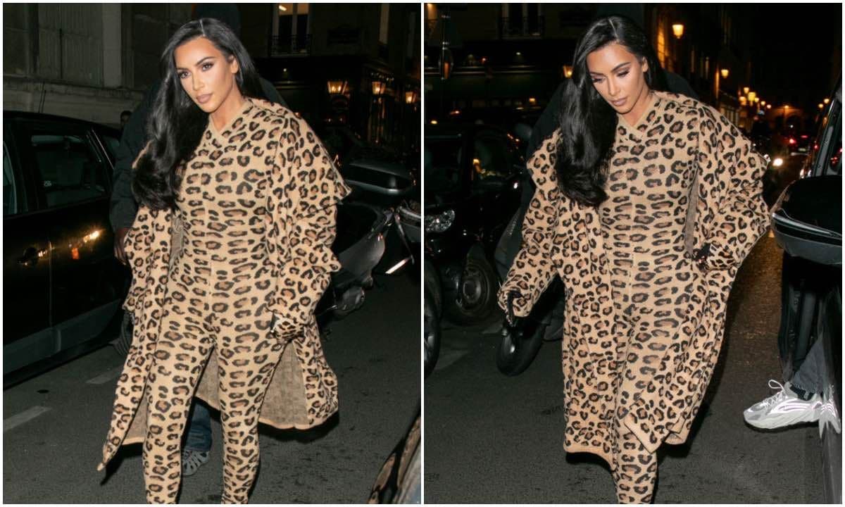 Meow! Kim Kardashian shows her wild side in Paris