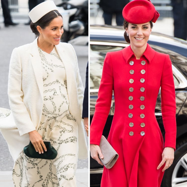 Meghan Markle and Kate Middleton bring spring vibes with Commonwealth Service style