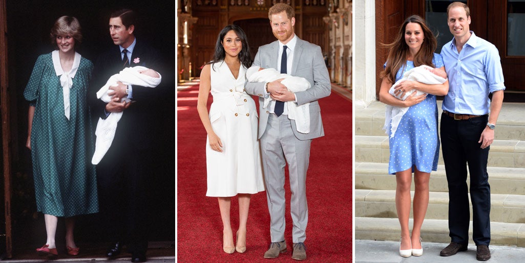 Take A Look Back At Duchess Kate And Princess Diana S Baby Debut Style Photo 1
