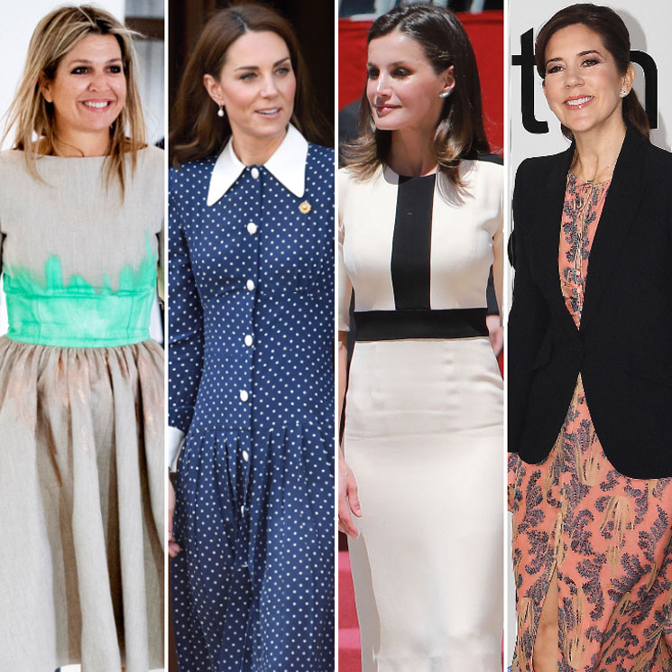 Cool white hues, polka dots and more reigned in this week's royal style