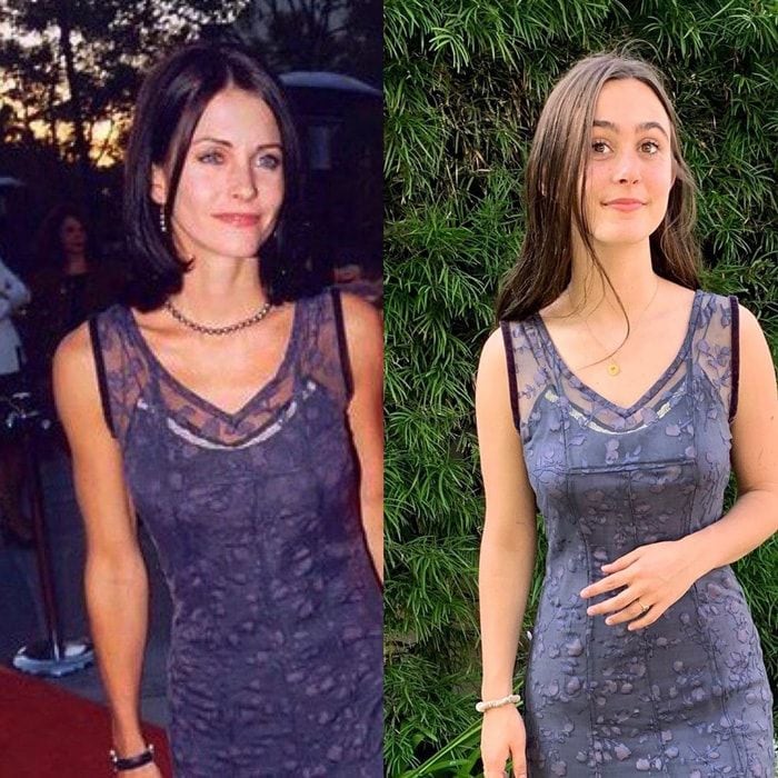 Courteney Cox’s daughter wore her red carpet dress 21 years later
