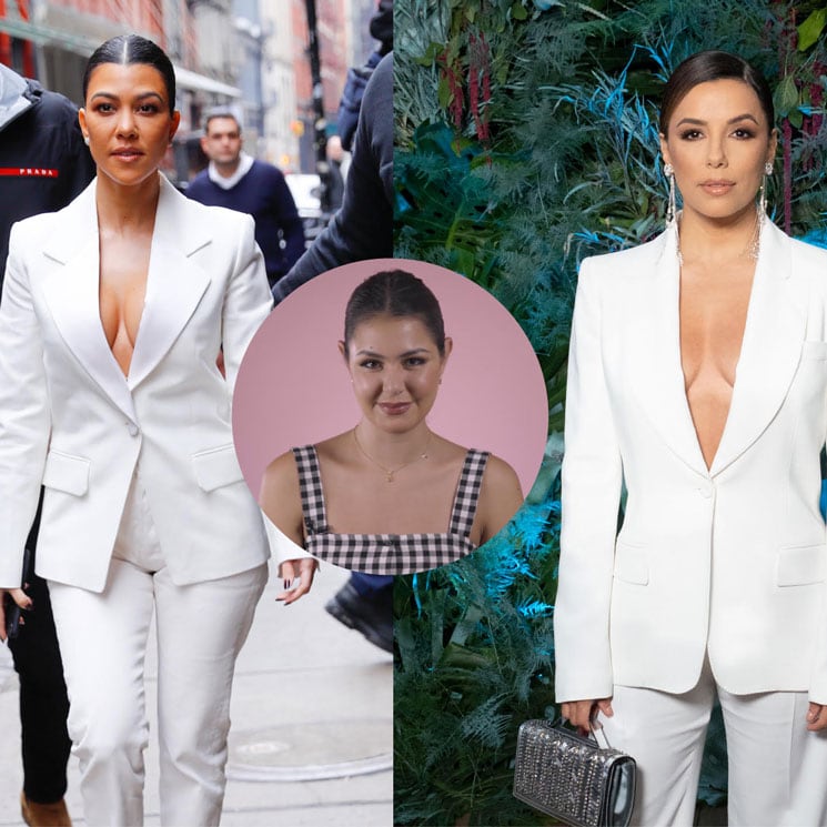 Kourtney Kardashian and Eva Longoria power up in matching white suits, who rocked it better?