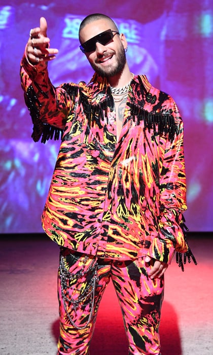 Maluma is seen on the street during New York Fashion Week AW19