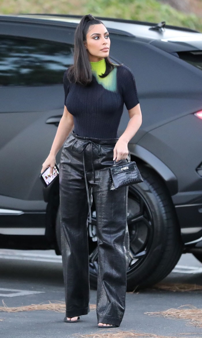 Kim Kardashian Carried a $35,000 Dior Handbag to Run Errands