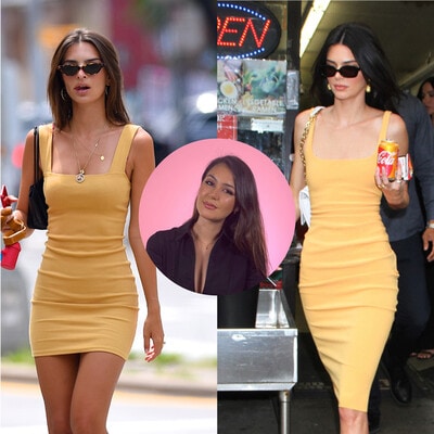 Kendall Jenner, Emily Ratajkowski twinning fashion