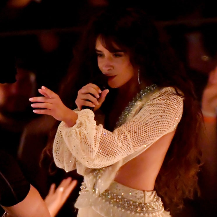 Did you notice the brilliant detail on Camila Cabello's custom dress at the VMAs?