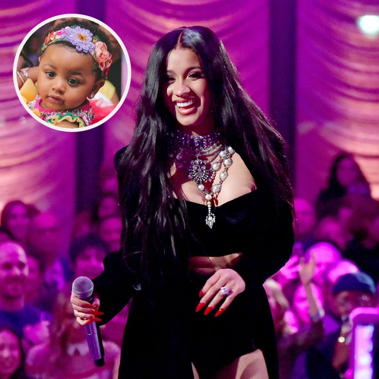 Cardi B and daughter Kulture win mother-daughter style with matching fluffy slides