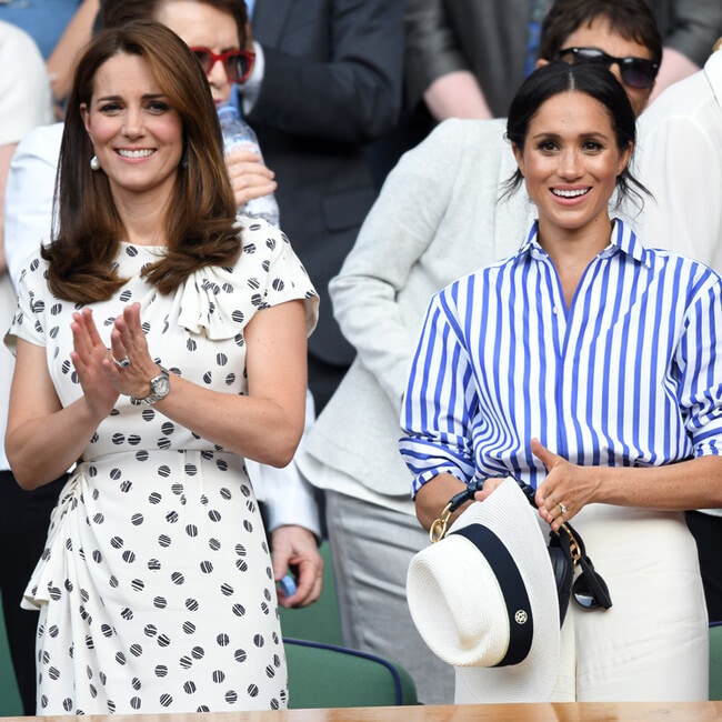 Kate Middleton gave Meghan Markle a subtle nod on Princess Charlotte's first day of school