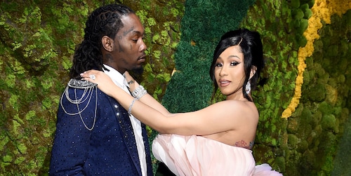 Cardi B bursts into tears as Offset presents her with massive sparkler for her birthday