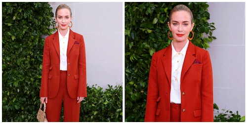 Pant suits are trending, and Emily Blunt shows you how to wear them!