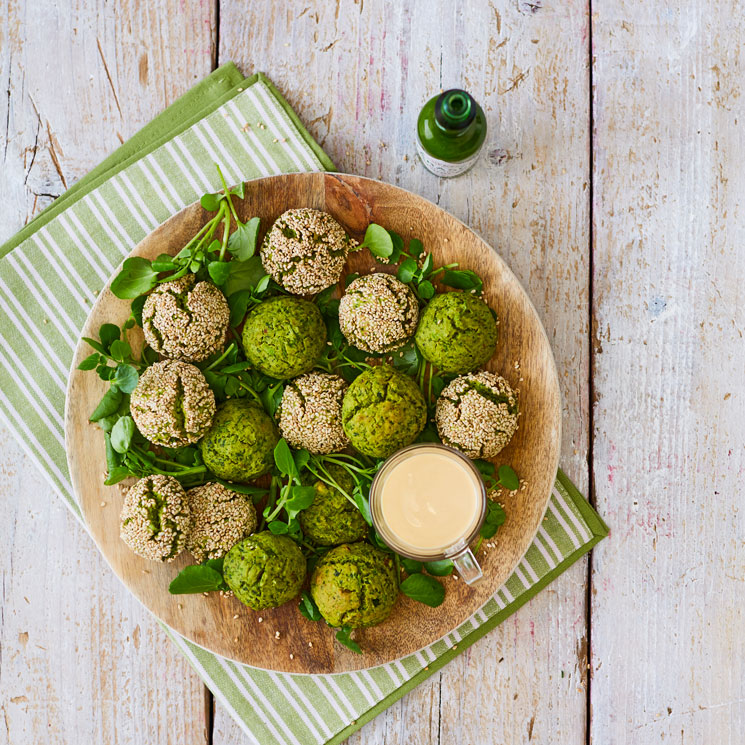 The perfect bite: green falafel recipe to wow at your next chica's night out