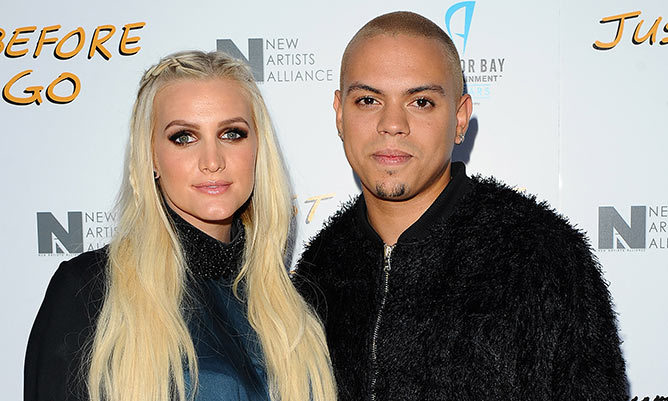 Ashlee Simpson – With husband Evan Ross attend their daughter’s