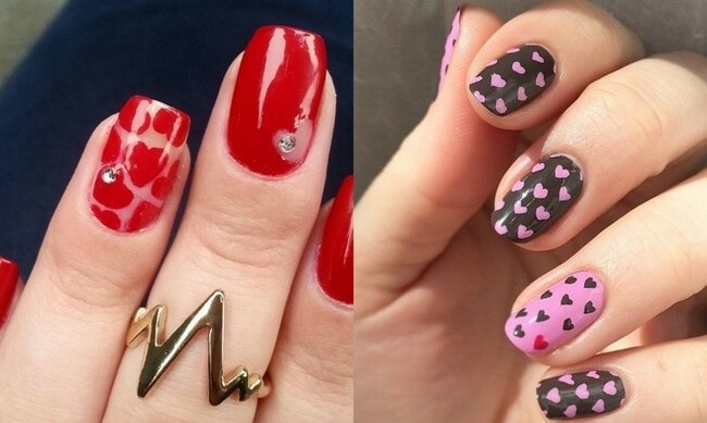 The perfect Valentine's Day inspired nail art 