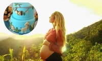 Candice Swanepoel has safari-themed baby shower, reveals her baby's name