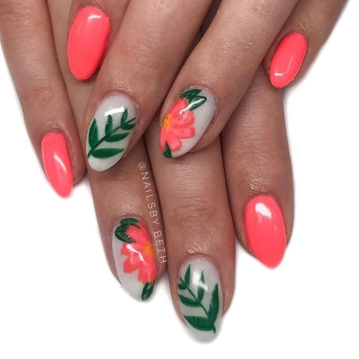tropical nail designs