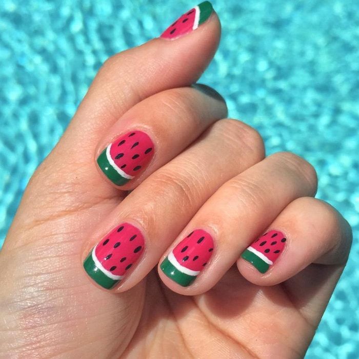 simple tropical nail designs