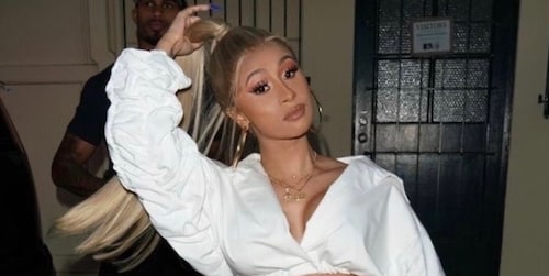 Cardi B's long, sleek ponytail is Ariana Grande-approved - see the pics!