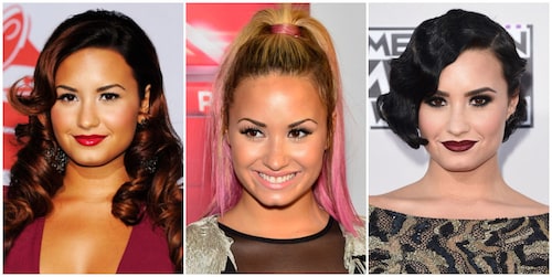 From blue hues to edgy bobs, Demi Lovato is the ultimate hair chameleon